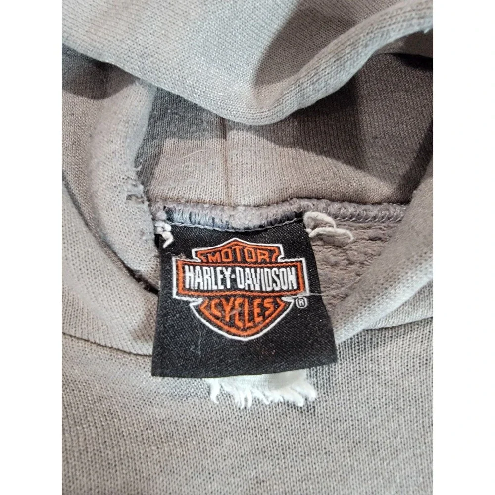 Harley-Davidson Hoodie Men Gray Live To Ride Ride To Live Mitchell’s Modesto CA